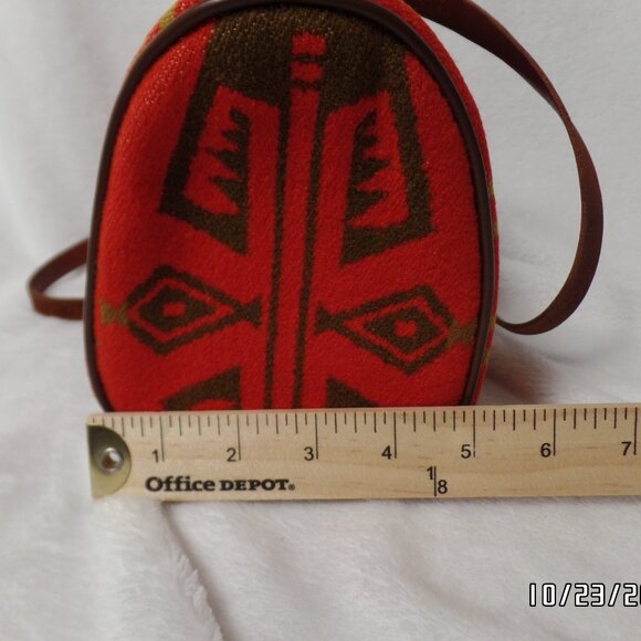 Pendleton Woolen Mills Shoulder Bag Leather Strap Colorful - Picture 13 of 13